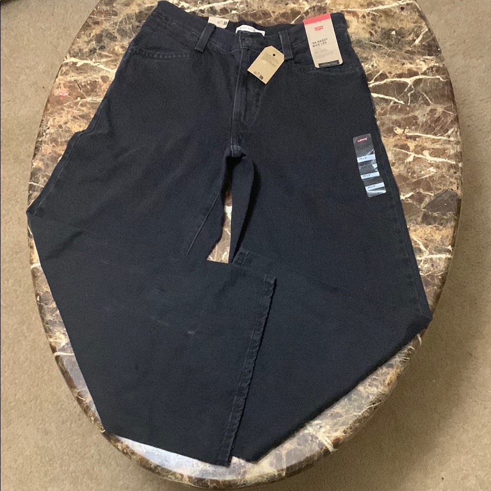 Levi's Black Flare Wide Leg Jeans